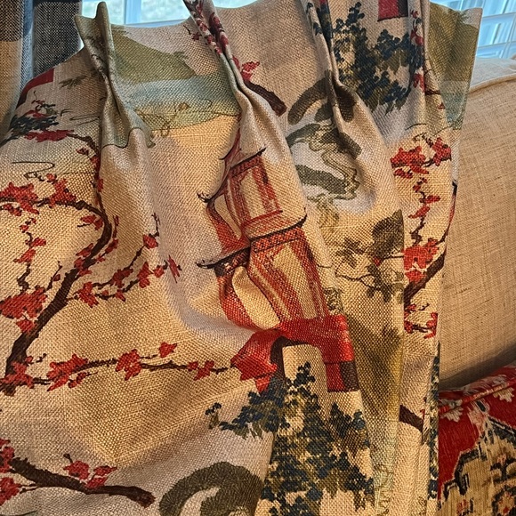 Band New Custom Made Linen Pinch Pleated Drapes~54 x 95. I have five panels. - Picture 4 of 9